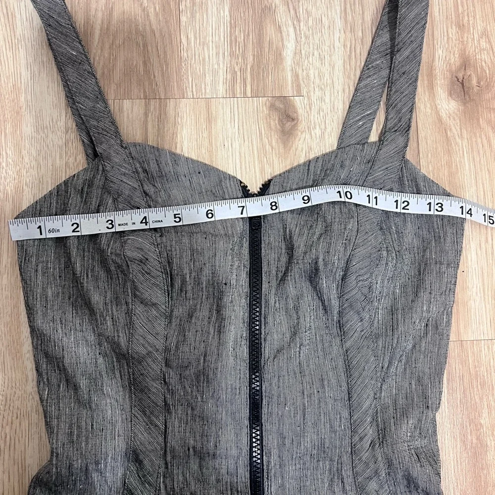 Kate Spade Front Zip Gray Dress XS